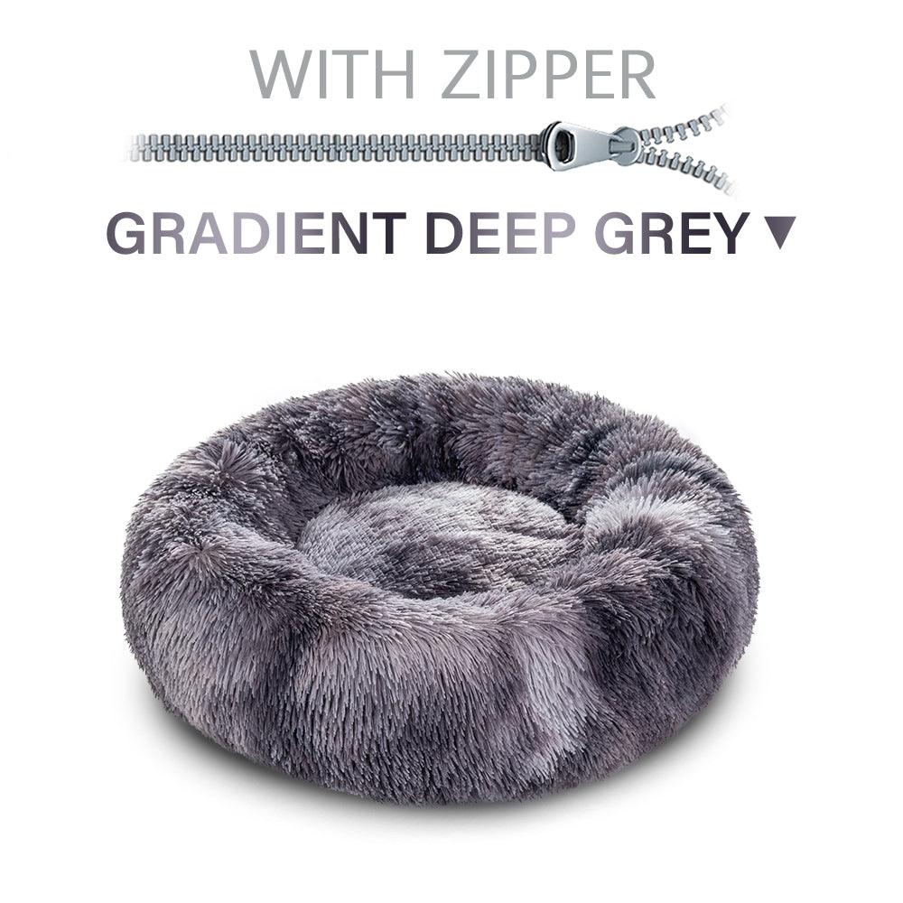The Snugglepaws Plush Donut Pet Bed: Luxuriously Cozy Haven For Dogs And Cats